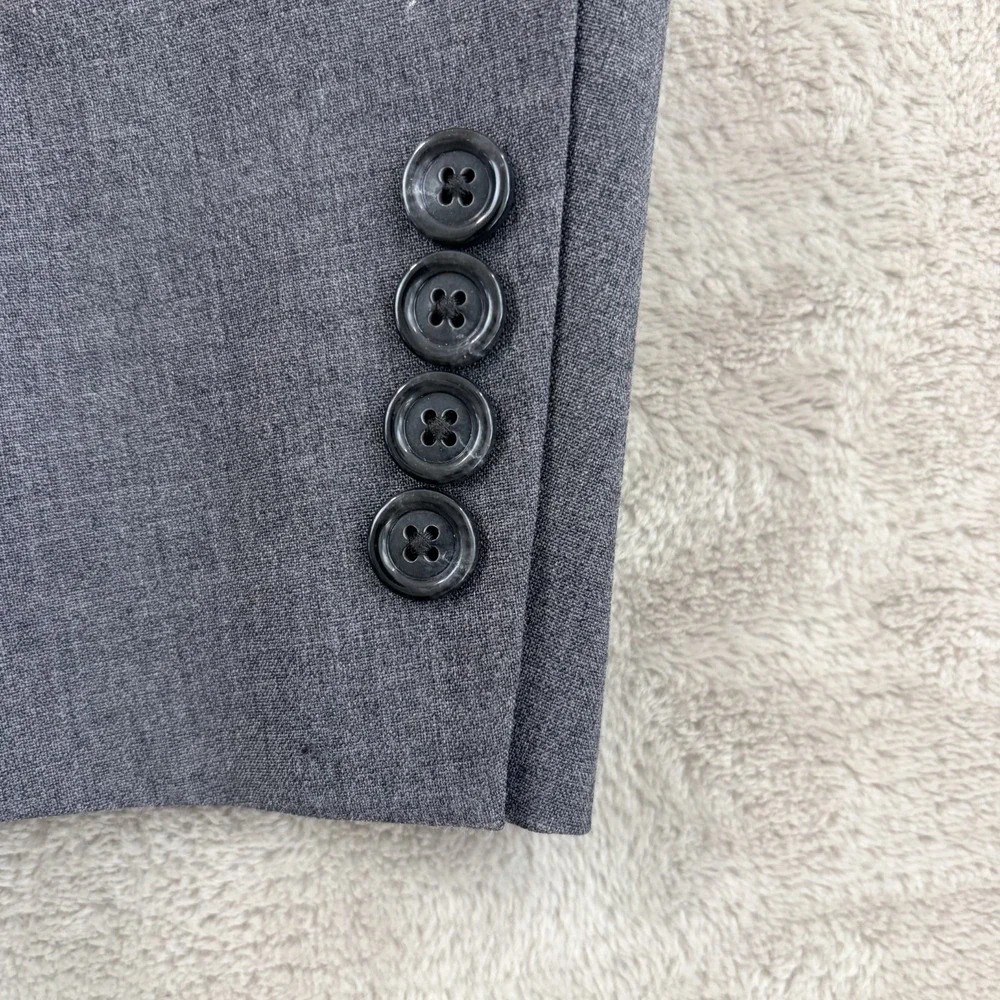 Jos A Bank Stays Cool Blazer Sport Coat Jacket in Grey Wool Blend Half Lined 41R